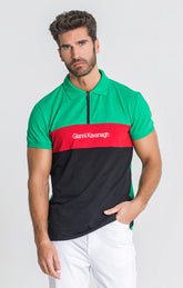 Green Attitude Zip Polo