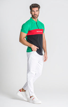 Green Attitude Zip Polo