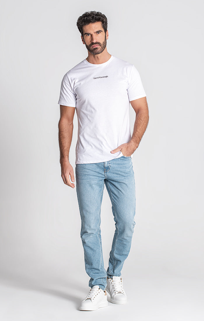 Light Blue Straight-Leg Jeans