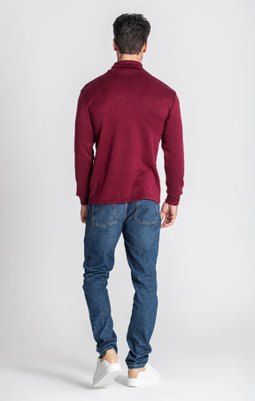 Burgundy Smooth Turtleneck