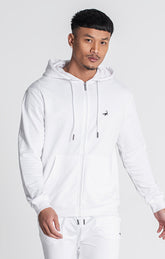 White Essential Scorpio Hoodie Jacket