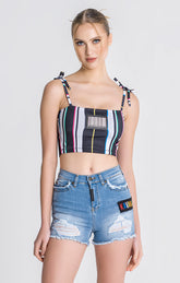 Multicolor Chromatica Crop Top