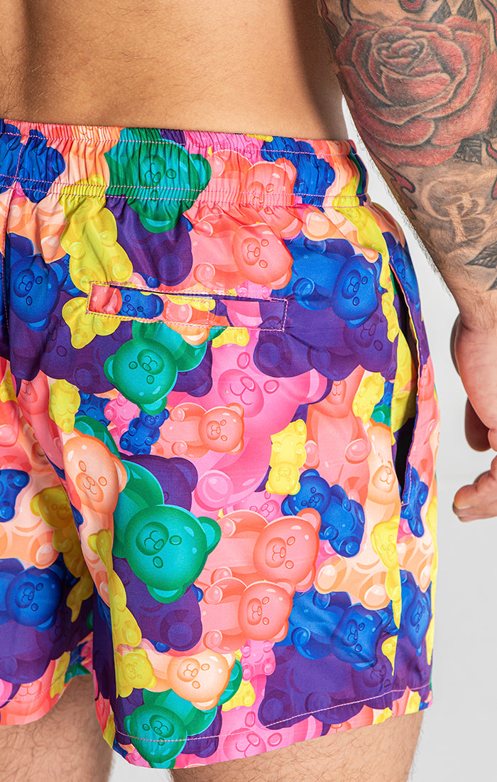 Multicolor Gummy Swimshorts