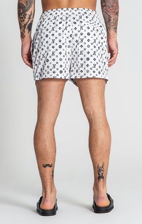 White Mania Swimshorts