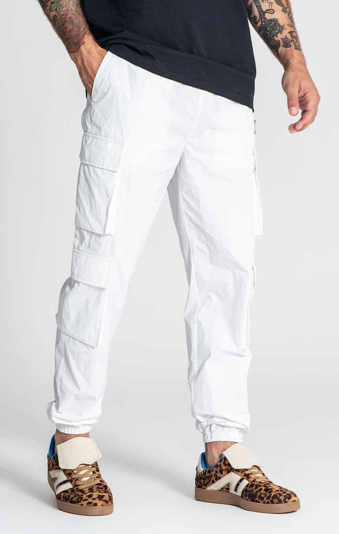 White Utilitary Pants