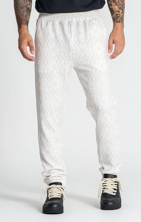 White Nouveau Joggers