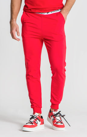 Red Drift Joggers