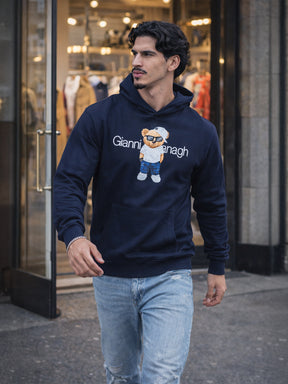 Dark Blue Front Line Hoodie