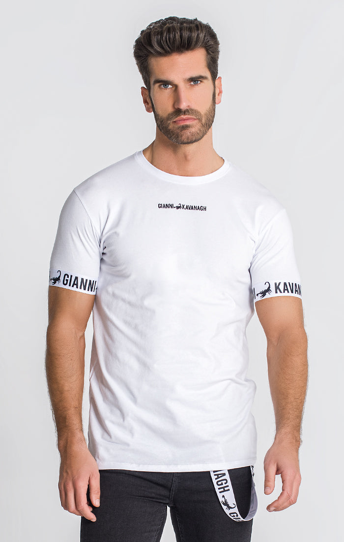 White Drift Elastic Tee