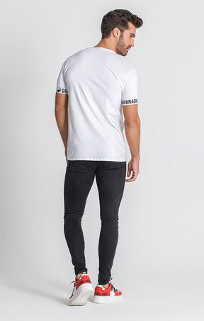 White Drift Elastic Tee