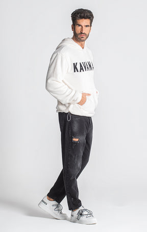 White GK Logo Hoodie