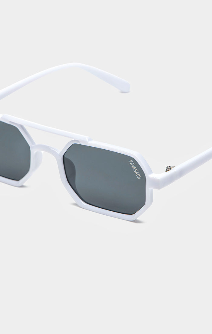 White Hexa Sunglasses