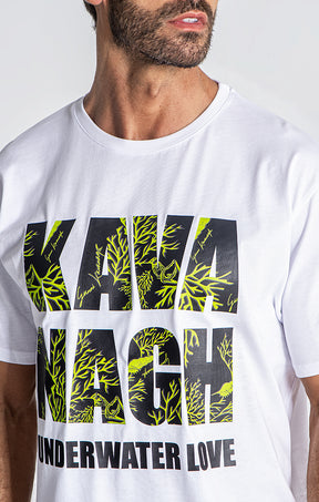 White Reef Oversized Logo Tee