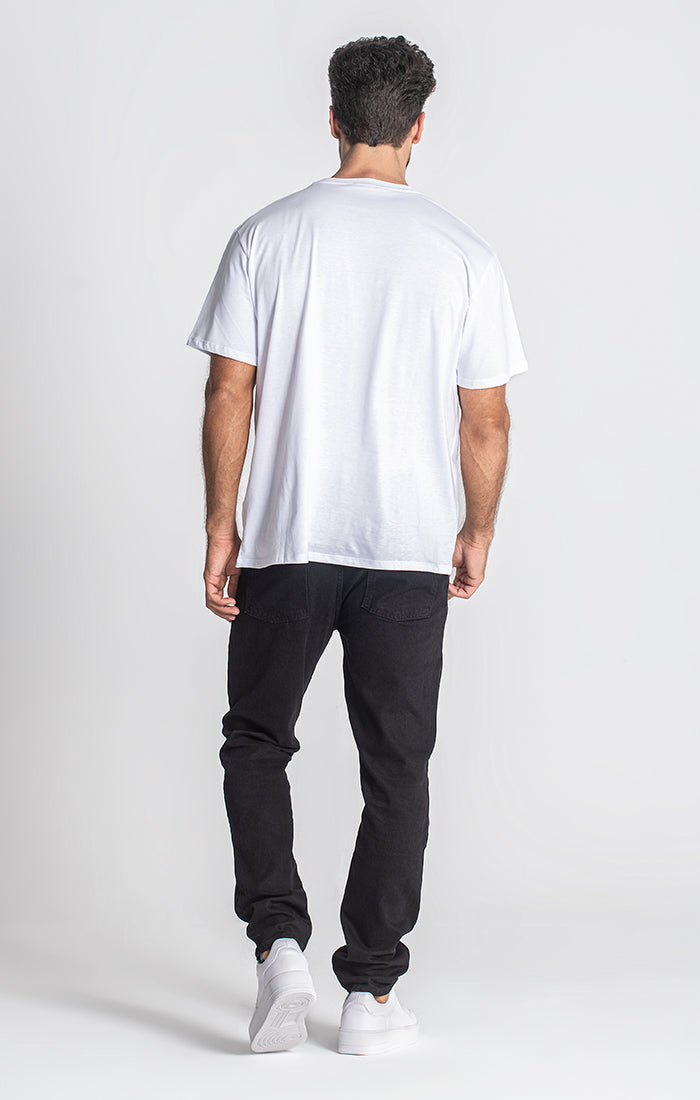 White Reef Oversized Logo Tee