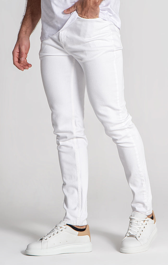 White Slim Fit Jeans