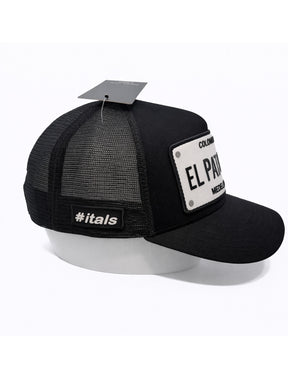 Boné Itals El Patrón Preto Patch Branco