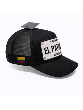 Boné Itals El Patrón Preto Patch Branco