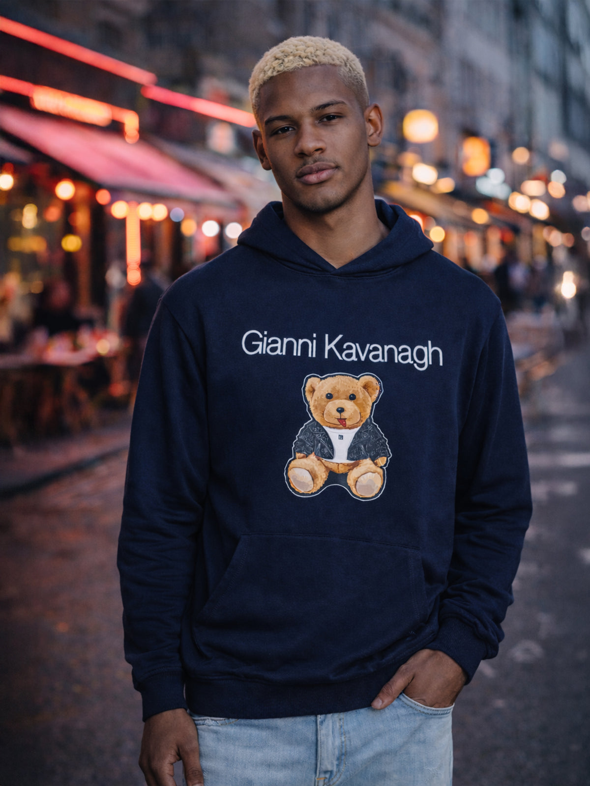 Blue GK Teddy Bear Hoodie