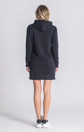 Black Brooklyn Hoodie Dress