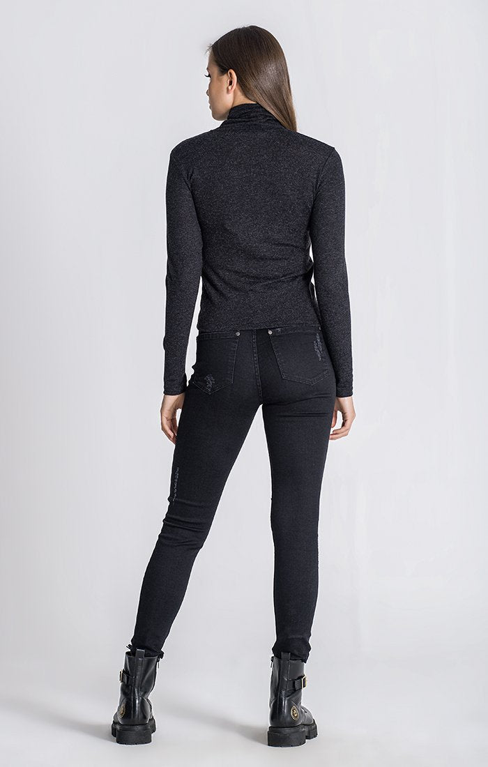 Black GK Core Turtleneck