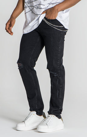 Black Liberation Straight-Leg Jeans