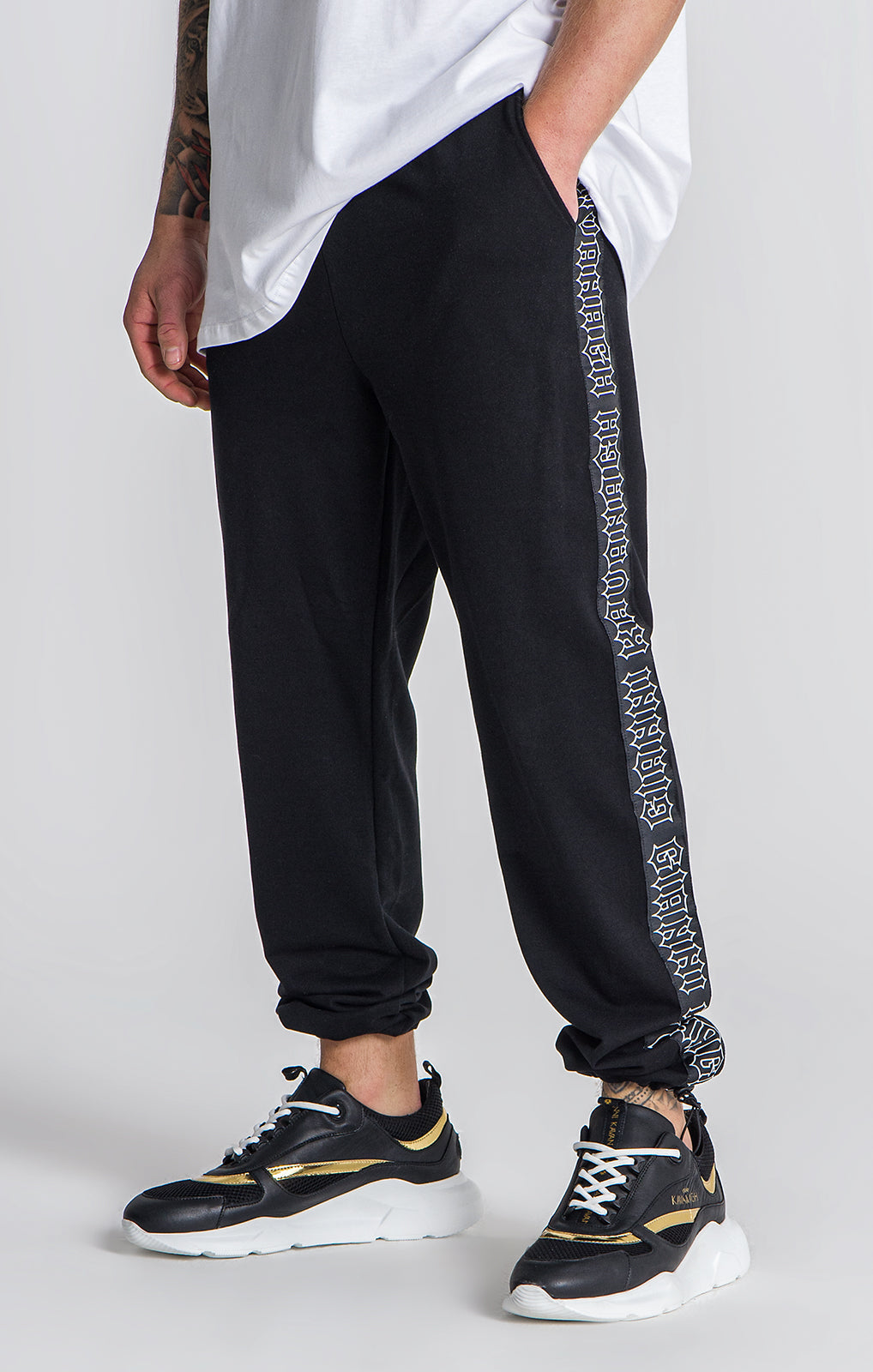 Black Outline Joggers