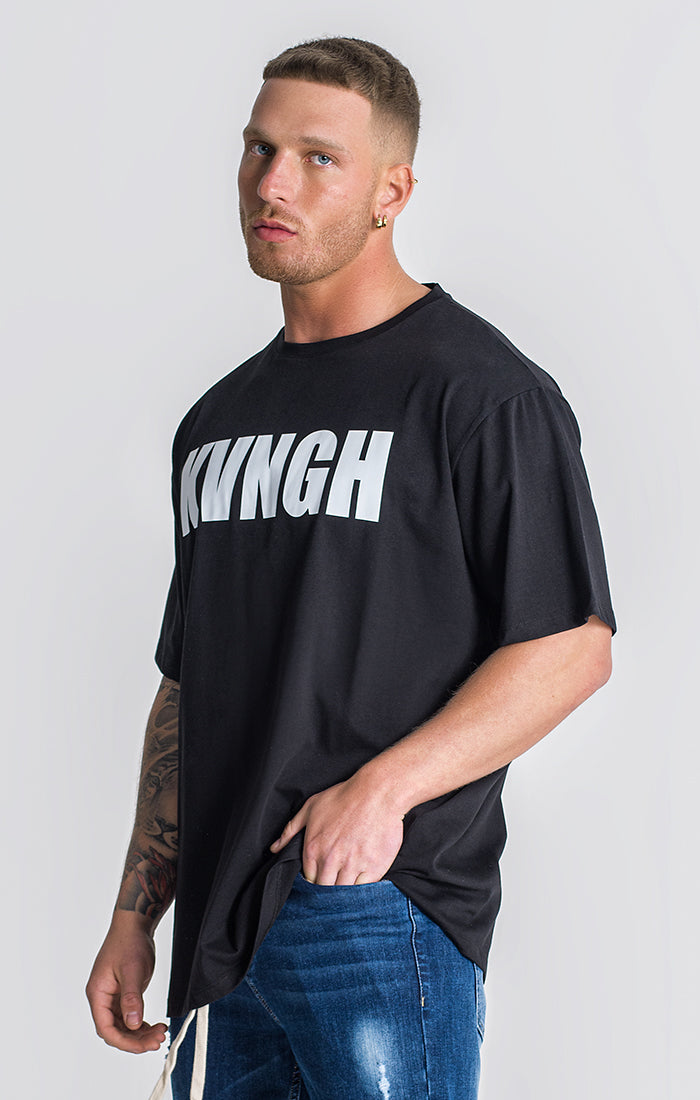 Black Acronym Oversized Tee