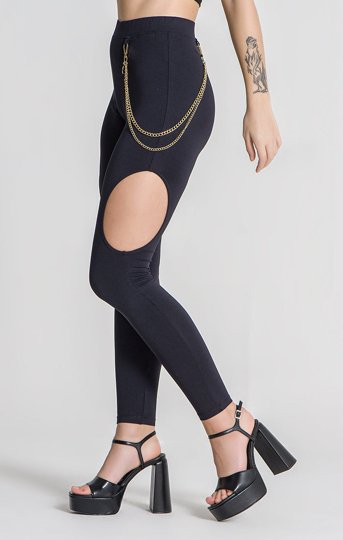 Black Signs Leggings