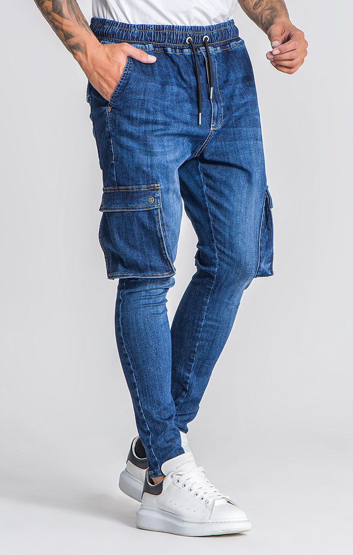 Dark Blue Core Drop Jeans