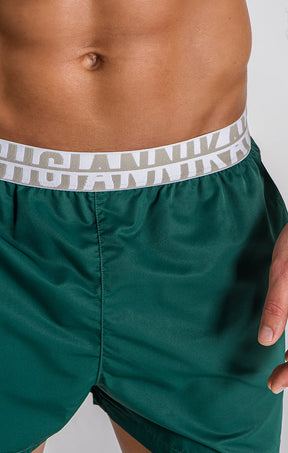 Green Capri Swimshorts