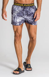 Grey Safari Tropics Swimshorts