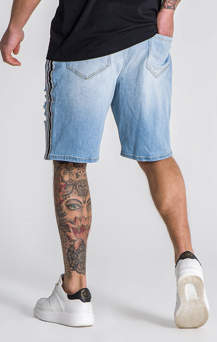 Light Blue Hollywood Denim Shorts