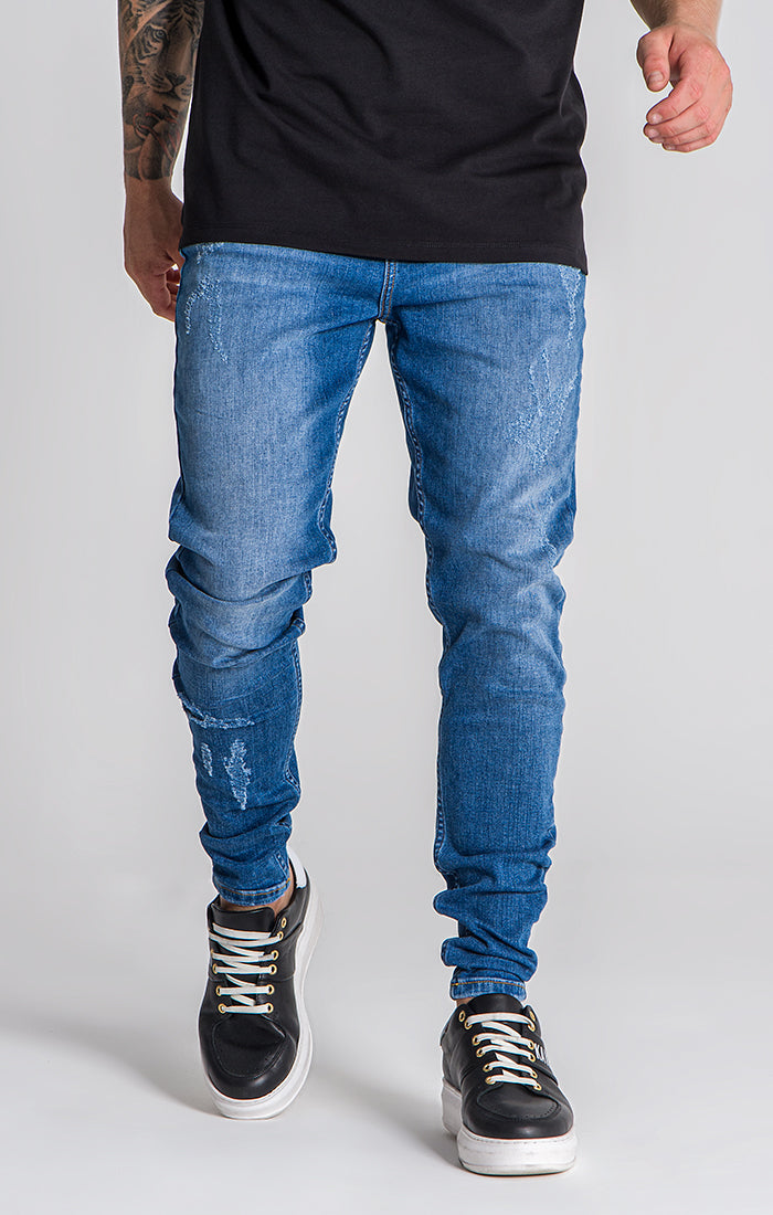 Medium Blue GK Fake Jeans