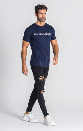 Navy Blue Essential Maxi Slim Tee