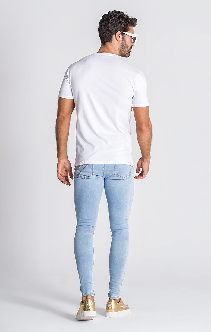 White Sequin Luxe Tee