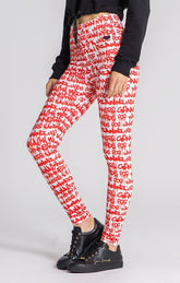 Red Winners Pain Leggings