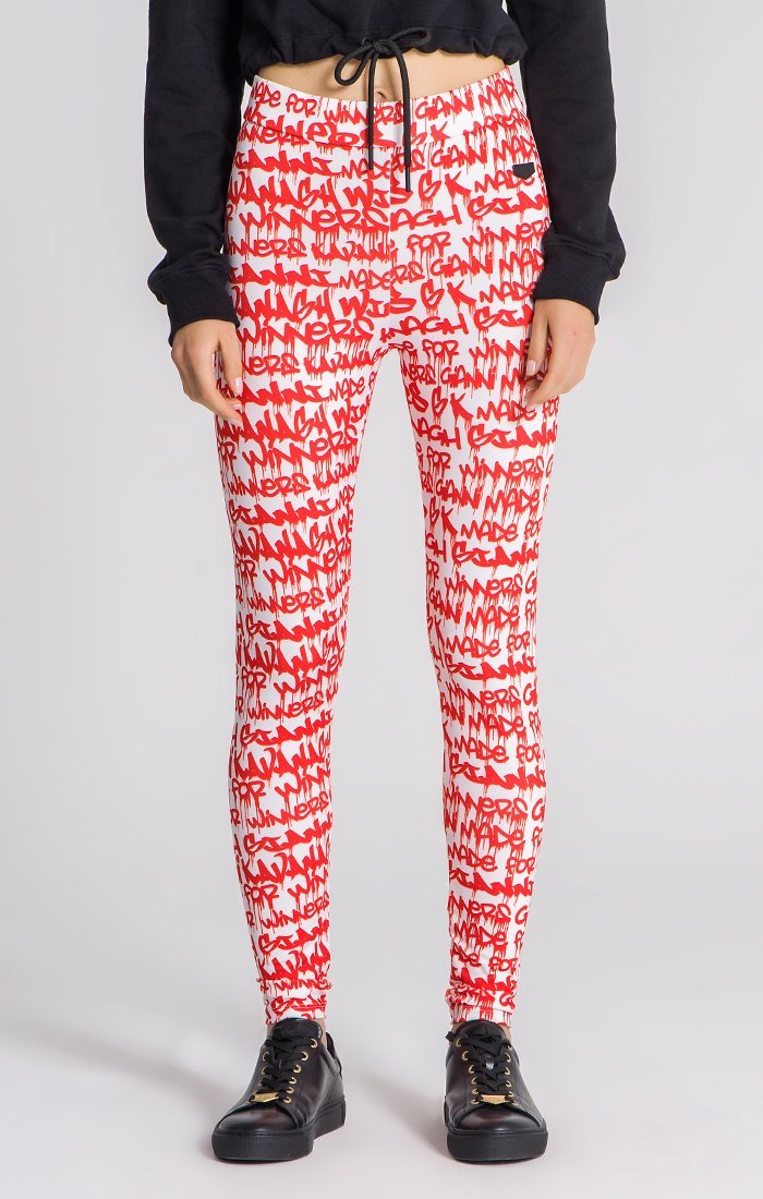 Red Winners Pain Leggings