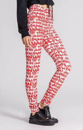 Red Winners Pain Leggings