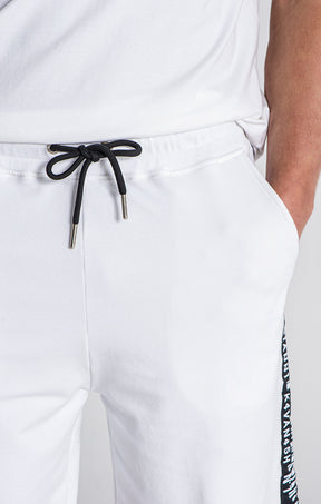 White Barcode 2.0 Shorts