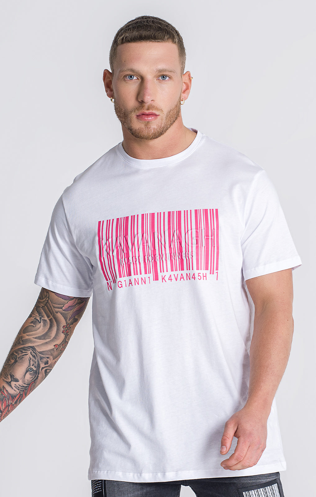 White Barcode 2.0 Tee