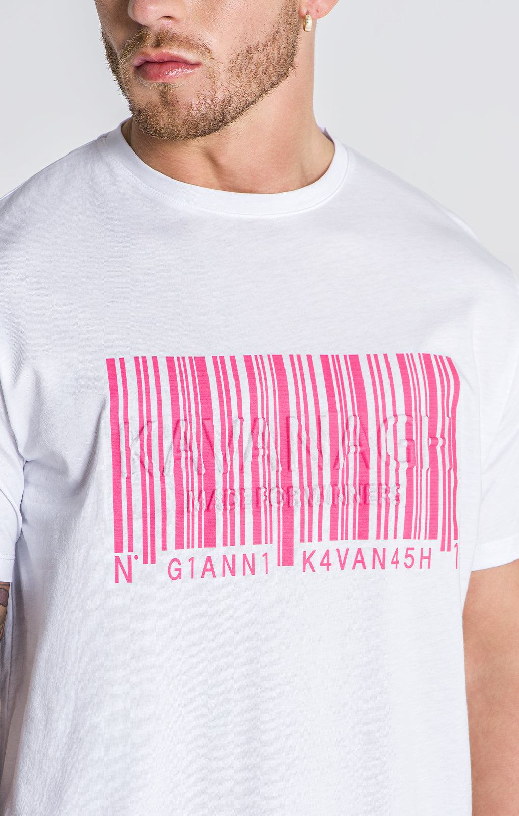 White Barcode 2.0 Tee