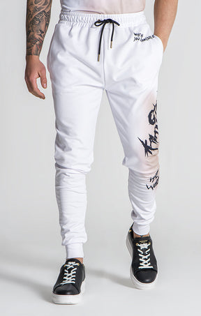 White Camden Joggers