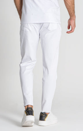 White Carrot Leg Jeans