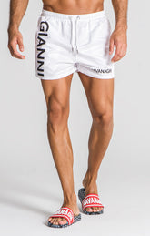 White Dimension Swimshorts