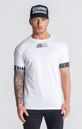 White Edge Elastic Tee