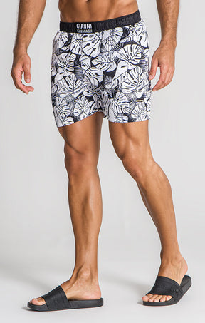 White Fighter Swimshorts