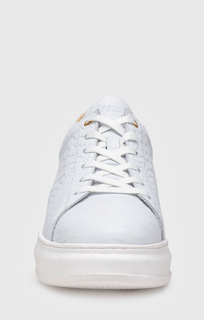 White Gold Upscale Sneakers