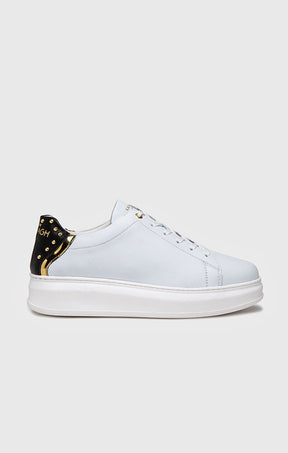 White Punk Upscale Sneakers