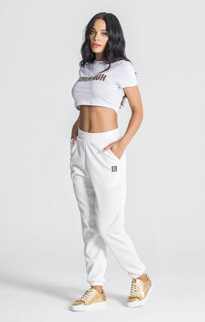 White Spotlight Cropped Tee