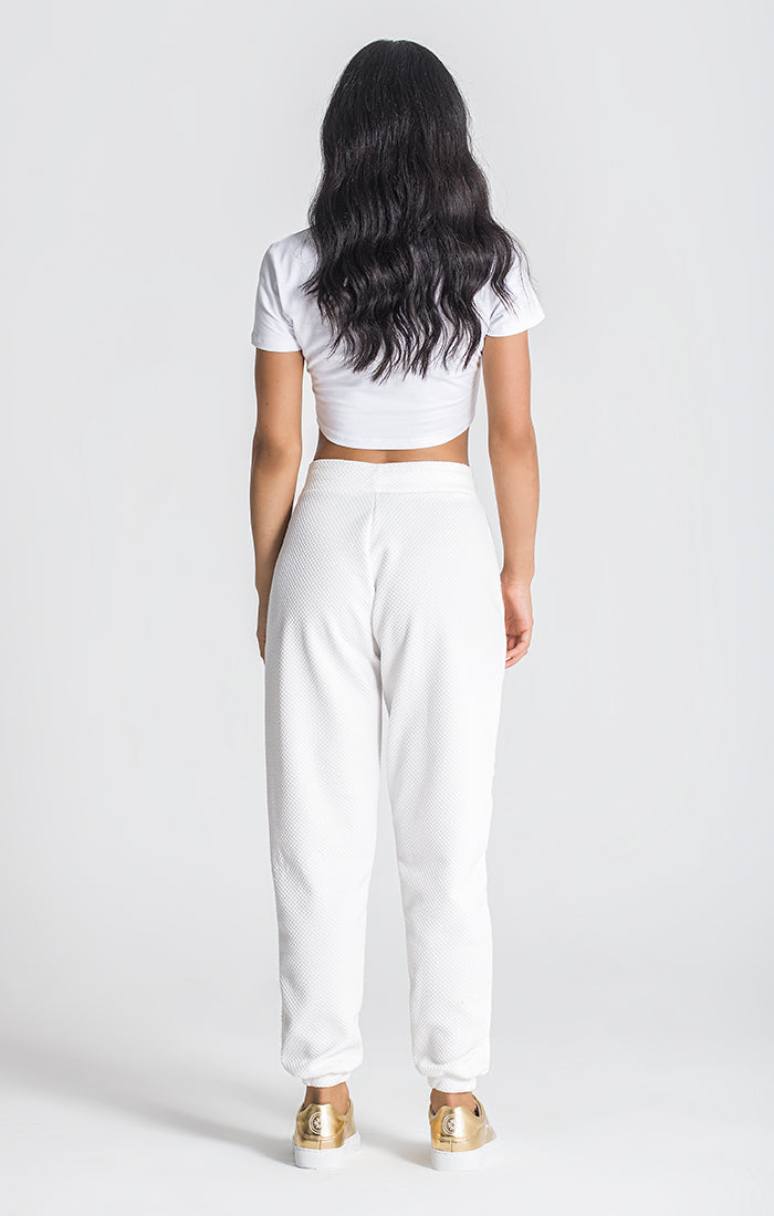 White Spotlight Cropped Tee